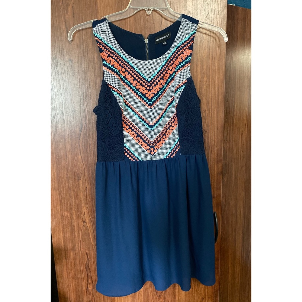 Sleeveless Embroidered Dress